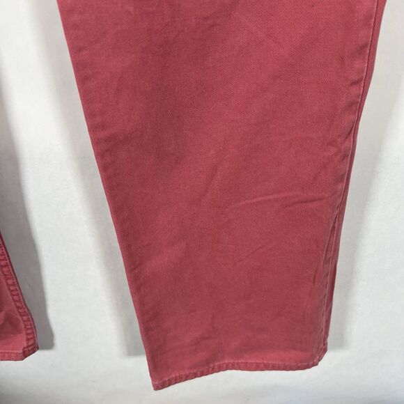 Vintage Polo Ralph Lauren Jeans Mens Size 32x32 Pink Navy Pony Straight Leg - Picture 6 of 16